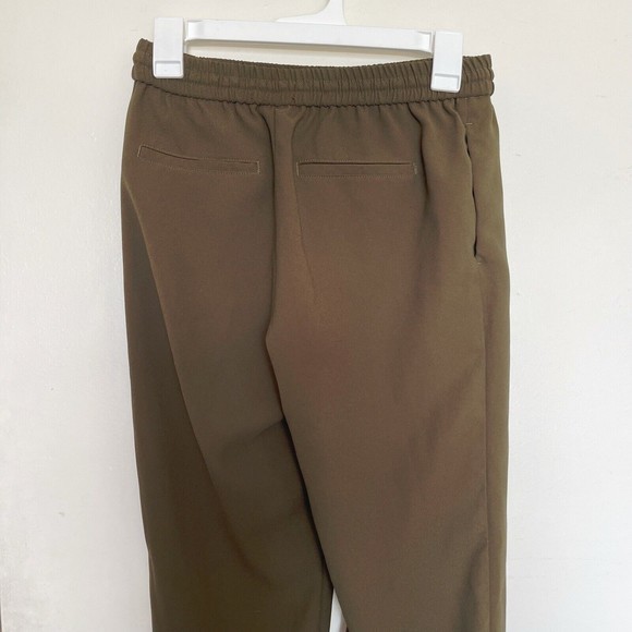 Express Womens Pants Grandmacore Green Joggers Drawstring Ankle Mid Rise Size XS - Picture 4 of 12